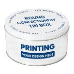 Hộp Thiếc Tròn In Bánh Kẹo (Nhỏ)